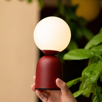 Wine Red Sphere Table Lamp