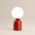 Wine Red Sphere Table Lamp