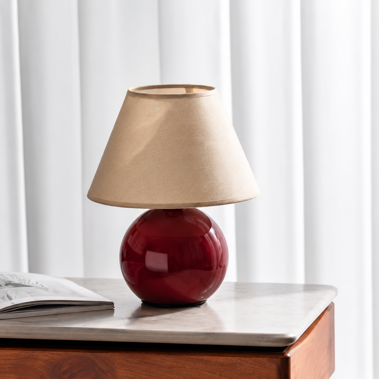 Chestnut Ceramic Table Lamp