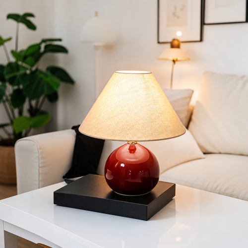 Chestnut Ceramic Table Lamp