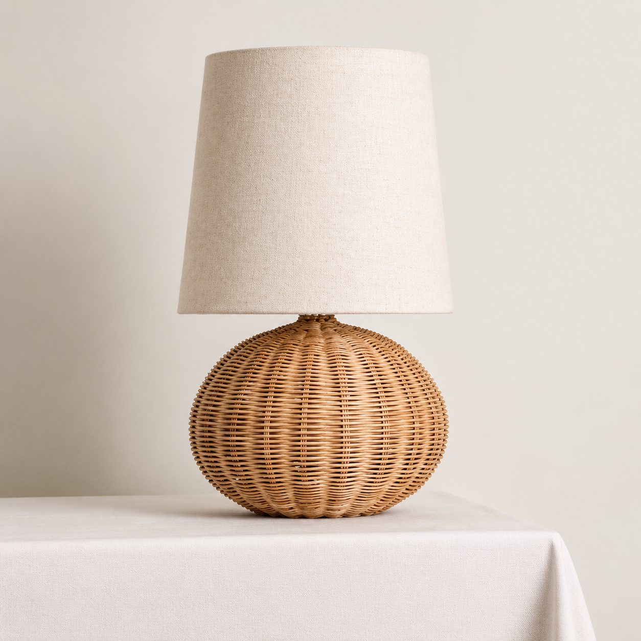 Bamboo Handwoven Rattan Table Lamp - Style A