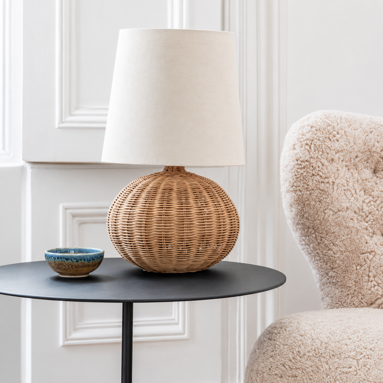 Bamboo Handwoven Rattan Table Lamp - Style A