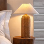 Bamboo Handwoven Rattan Table Lamp - Style B
