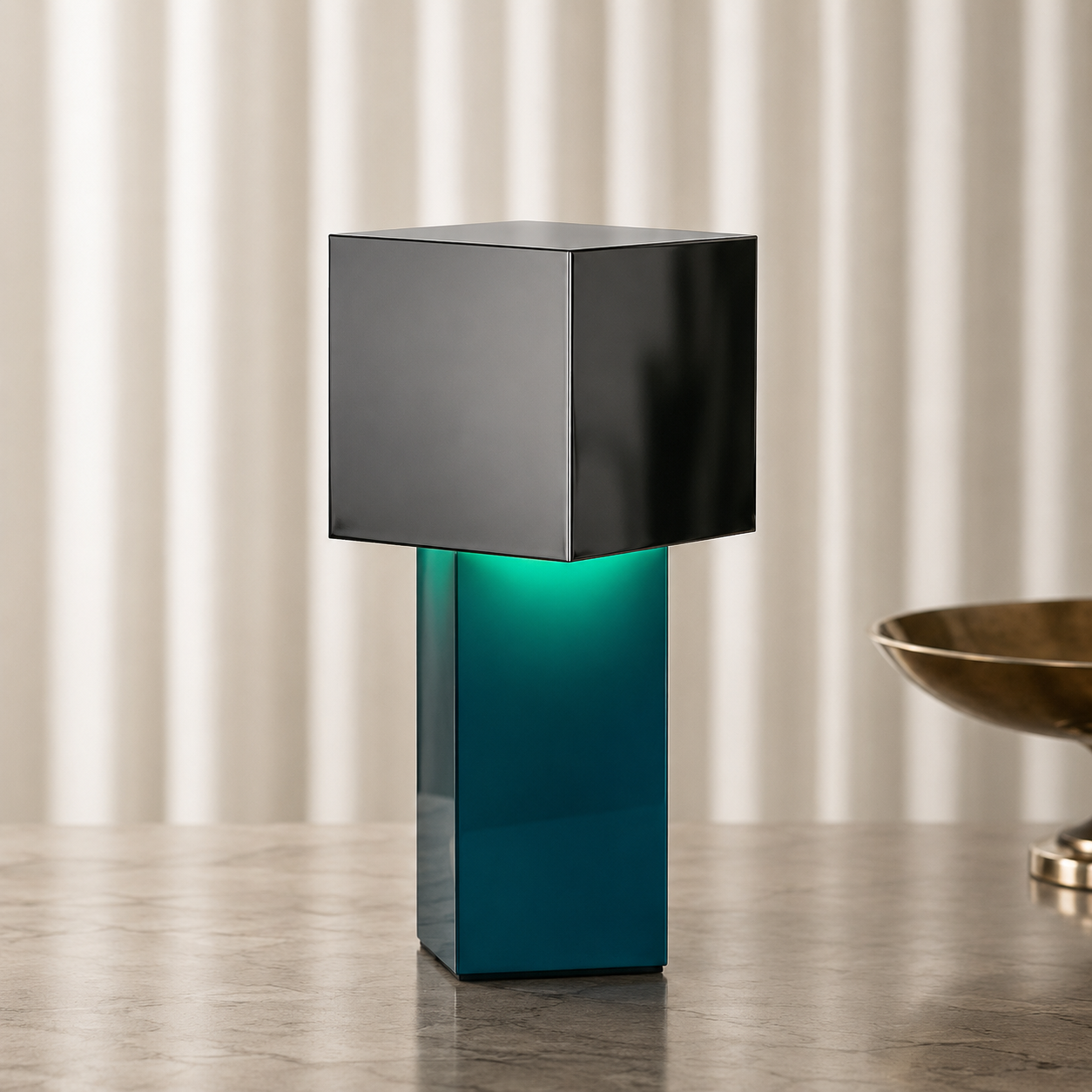 Metal Cube Desk Lamp