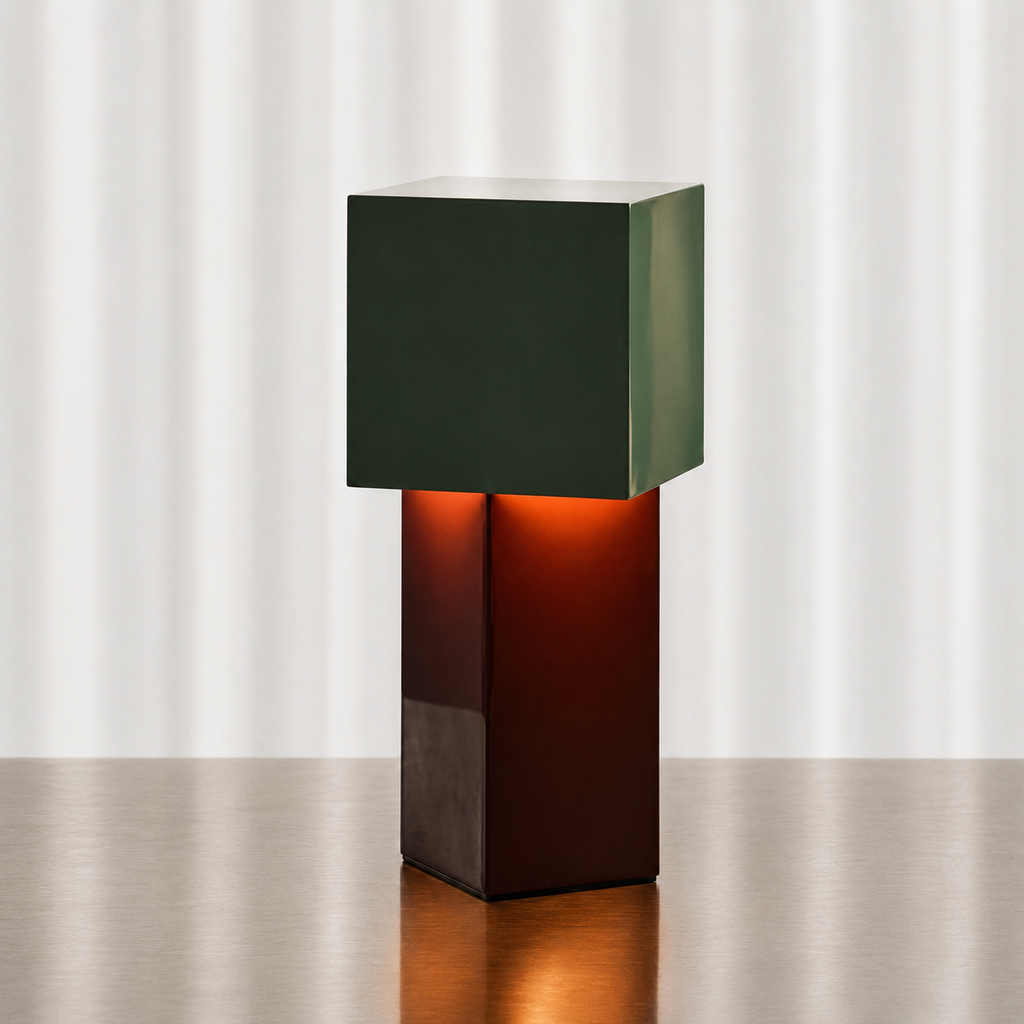 Metal Cube Desk Lamp