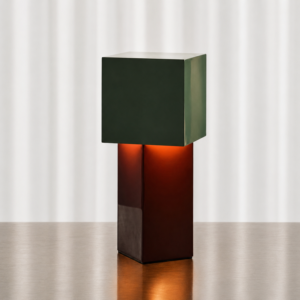 Metal Cube Desk Lamp
