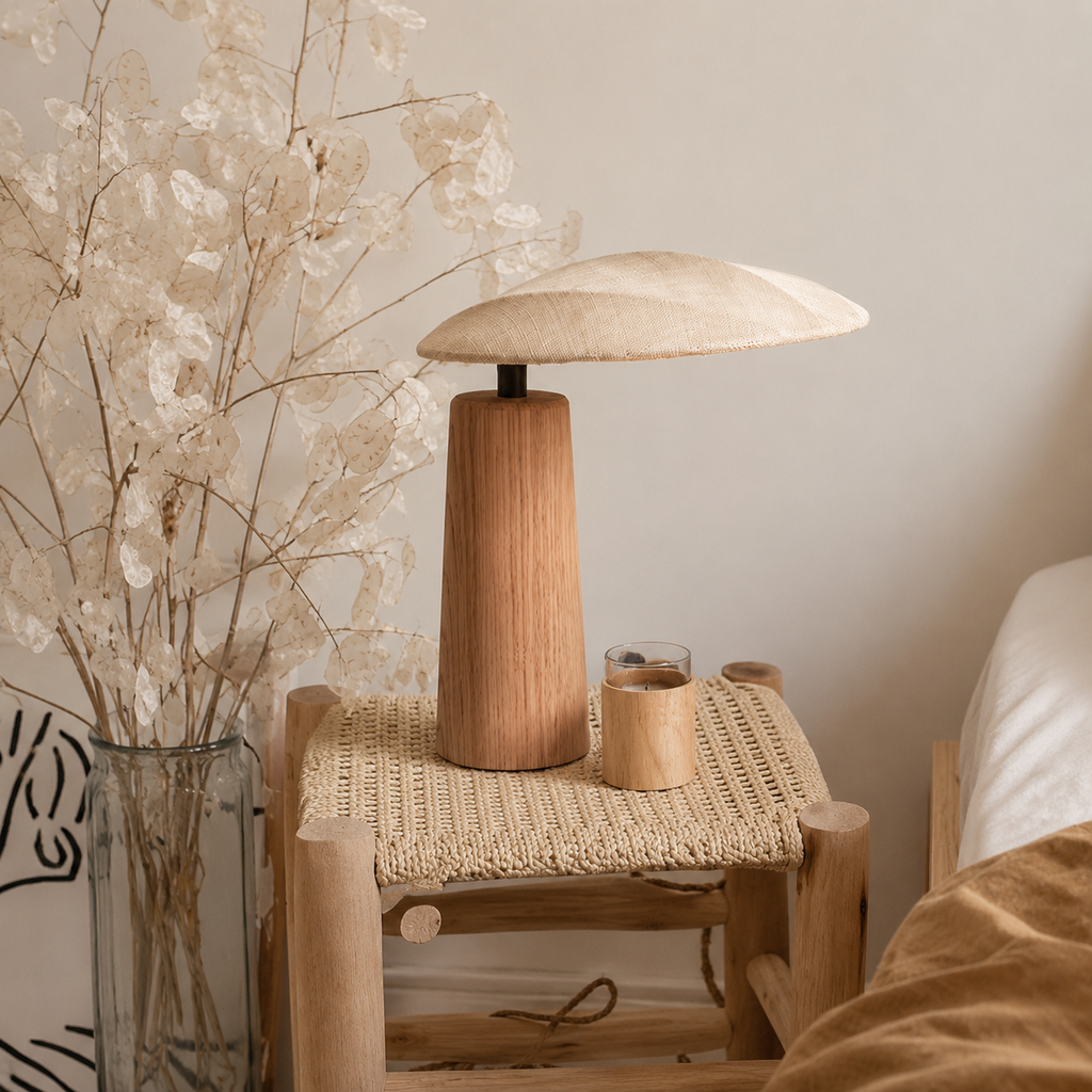 Minimalist Bamboo Table Lamp
