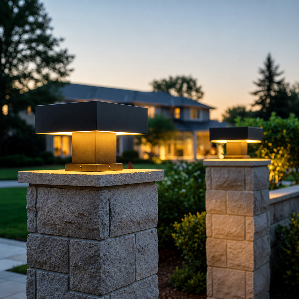 Solar Square Post Light