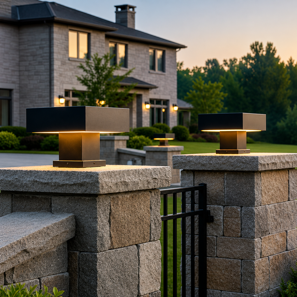 Solar Square Post Light