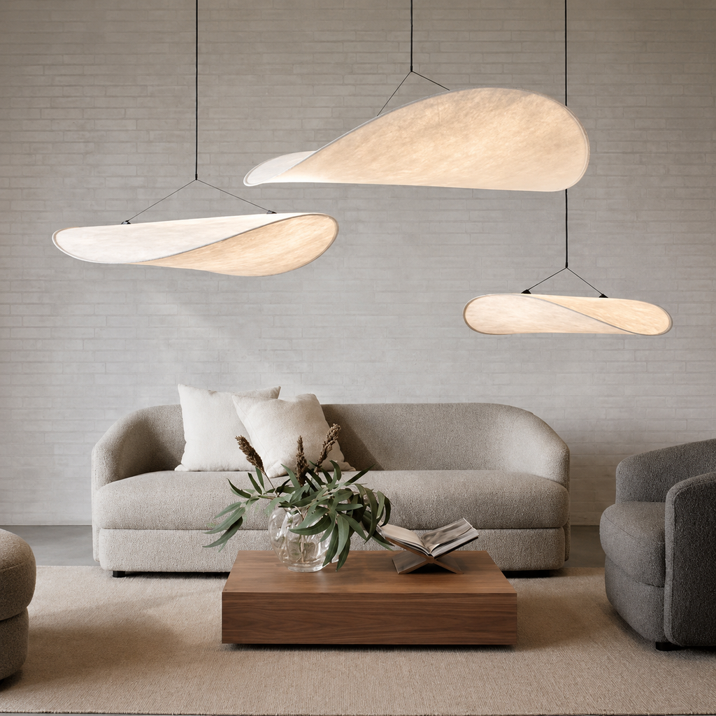 Textured Paper Pendant Light