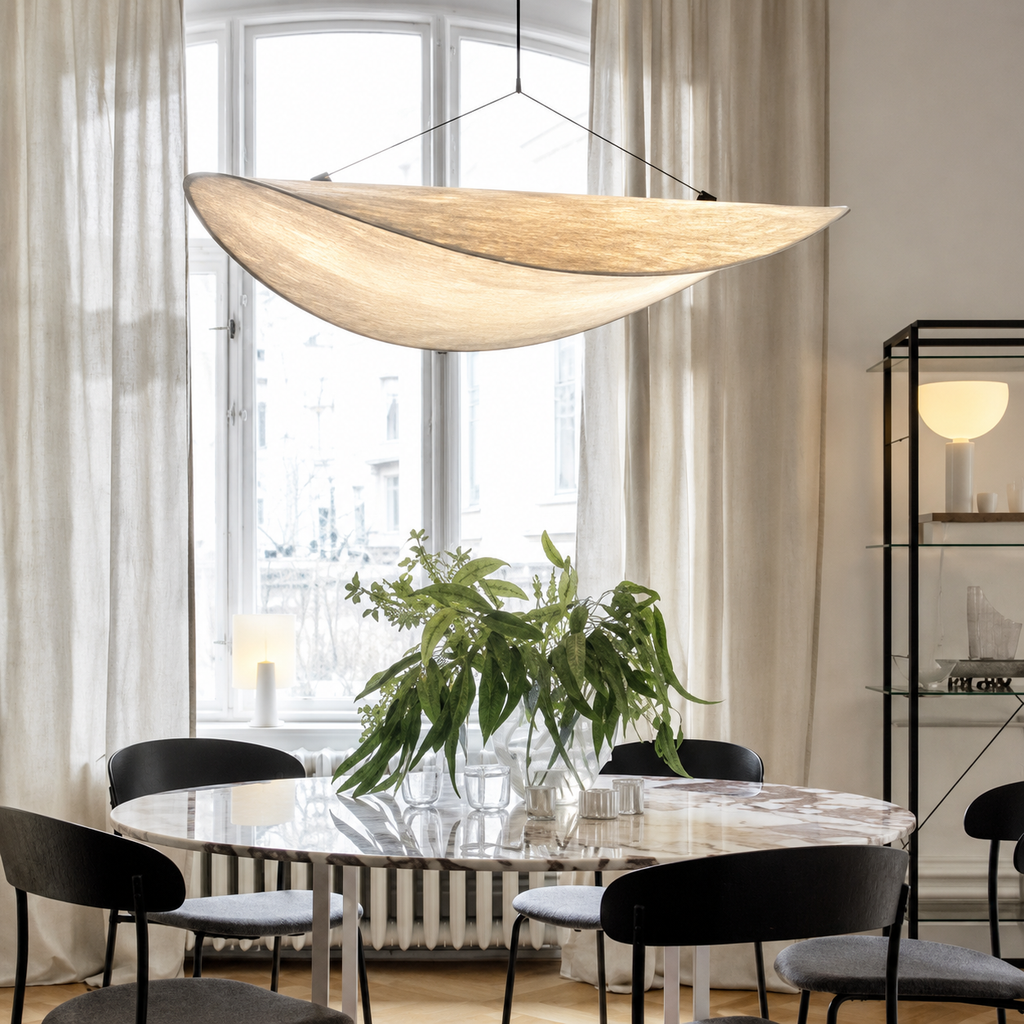 Textured Paper Pendant Light